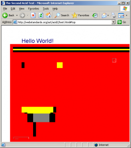 Acid2 Test in IE6